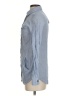 Zara TRF Blue Long Sleeve Button-Down Shirt Size S - photo 5