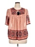 Knox Rose 100% Polyester Pink Short Sleeve Blouse Size XL - photo 1