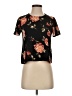Rewind Black Short Sleeve Blouse Size XS - photo 1