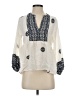 Zara 100% Polyester Ivory 3/4 Sleeve Blouse Size XS - photo 1
