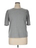 Ann Taylor Gray Short Sleeve Top Size XL - photo 1