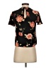 Rewind Black Short Sleeve Blouse Size XS - photo 2