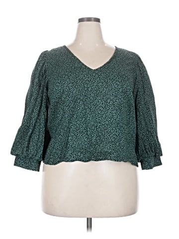 A New Day 3/4 Sleeve Blouse (view 1)