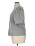 Ann Taylor Gray Short Sleeve Top Size XL - photo 5