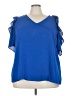 NY Collection 100% Polyester Blue Sleeveless Blouse Size 3X - photo 1