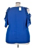 NY Collection 100% Polyester Blue Sleeveless Blouse Size 3X - photo 2