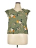 Old Navy 100% Rayon Green Sleeveless Blouse Size XL - photo 1
