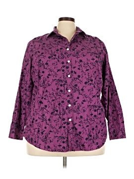 Lands' End 3/4 Sleeve Button Down Shirt