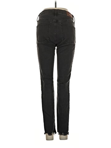 Madewell 9" Mid-Rise Skinny Jeans in Berkeley Black: Button-Through Edition (view 2)