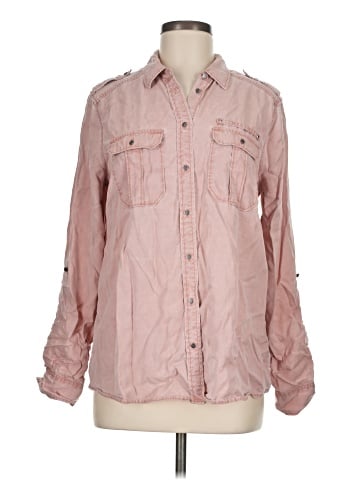 Express Long Sleeve Button-Down Shirt (view 1)