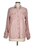 Express 100% Lyocell Pink Long Sleeve Button-Down Shirt Size M - photo 1