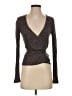 Madewell Gray Ballet Wrap Top Size XS - photo 1