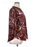 Maurices 100% Polyester Paisley Burgundy 3/4 Sleeve Blouse Size XL - photo 4