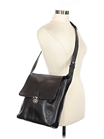 Cole Haan Leather Messenger (view 2)