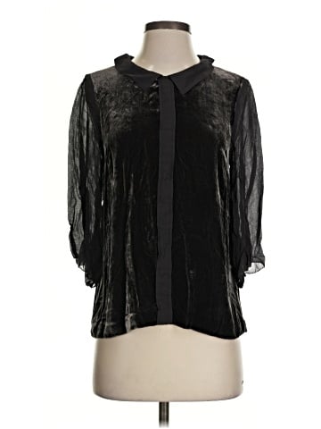 Wrap 3/4 Sleeve Blouse (view 1)