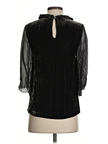 Wrap 3/4 Sleeve Blouse (view 2)