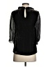 Wrap Black 3/4 Sleeve Blouse Size 4 - photo 2