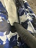 Fabletics Print Blue Active Pants Size L - photo 9