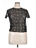 New Look Black Short Sleeve Blouse Size 14 - photo 1