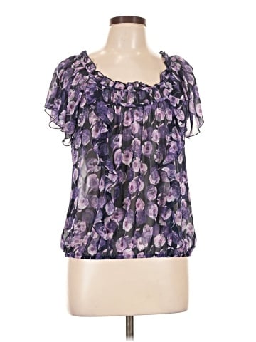 Ann Taylor LOFT Outlet Short Sleeve Blouse (view 1)