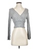 Paper Crane Silver Long Sleeve Top Size XS - photo 1