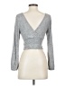Paper Crane Silver Long Sleeve Top Size XS - photo 2