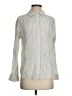 OUTERKNOWN Stripes Silver Long Sleeve Blouse Size S - photo 1