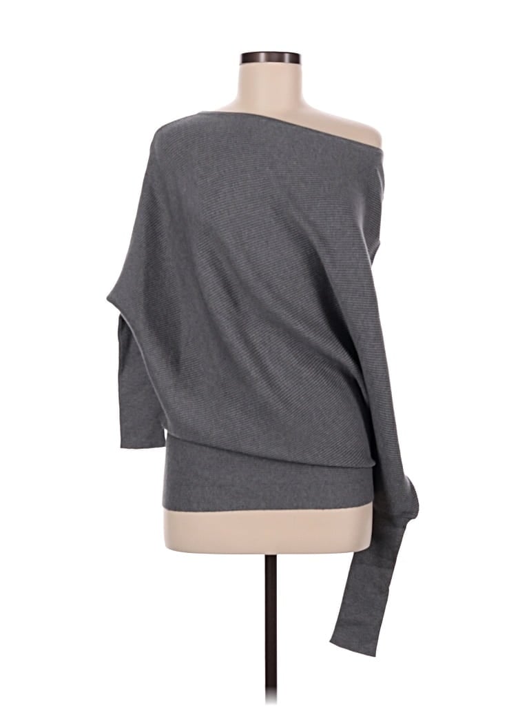 Pre-owned Fashion Nova Poncho In Gray