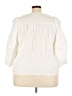 Unbranded Ivory 3/4 Sleeve Blouse Size 4X - photo 2