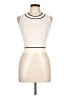 Les Copains Ivory Sleeveless Top Size 10 - photo 1