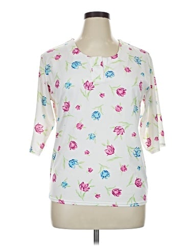 Secret Treasures 3/4 Sleeve Blouse (view 1)