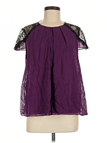 Alice + Olivia Short Sleeve Silk Top (view 1)