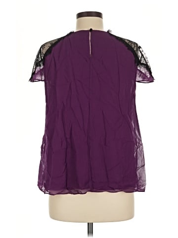 Alice + Olivia Short Sleeve Silk Top (view 2)