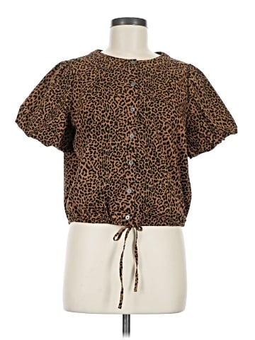 J.Crew Factory Store Short Sleeve Blouse (view 1)
