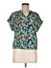 Weatherproof Tropical Green Short Sleeve Blouse Size M (estimated) - photo 1