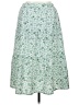 Shein 100% Polyester Print Green Casual Skirt Size XL - photo 2
