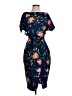 Kensie Floral Blue Cocktail Dress Size 4 - photo 1