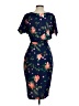 Kensie Floral Blue Cocktail Dress Size 4 - photo 2