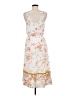 Collective Concepts 100% Polyester Floral White Casual Dress Size M - photo 2