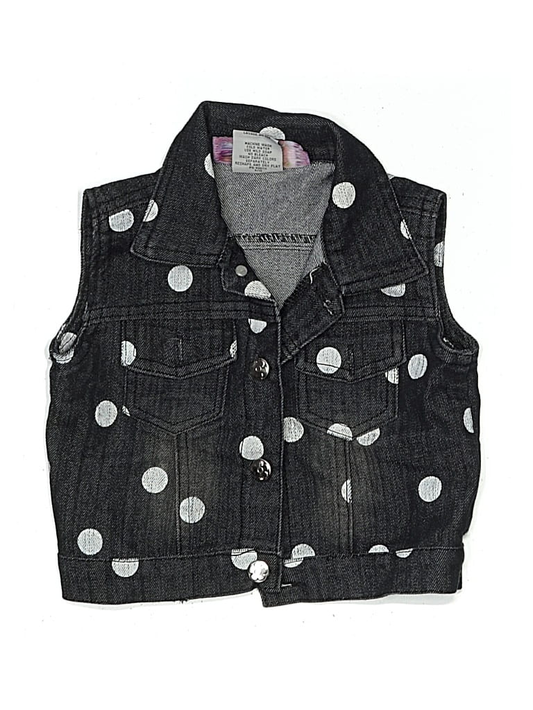 Pre-owned Assorted Brands Kids' Denim Vest In Black