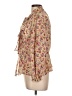 Zara Floral Ivory Long Sleeve Blouse Size L - photo 5