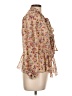 Zara Floral Ivory Long Sleeve Blouse Size L - photo 4