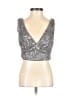 Lulus Silver Sleeveless Top Size XS - photo 1