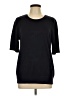 Lands' End Black 3/4 Sleeve Top Size L - photo 1