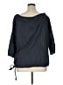 Gap 100% Cotton Blue 3/4 Sleeve Blouse Size XL - photo 2