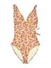 Old Navy Floral Yellow One Piece Swimsuit Size M - photo 1