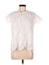 Express 100% Polyester White Short Sleeve Blouse Size M - photo 1