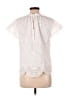 Express 100% Polyester White Short Sleeve Blouse Size M - photo 2
