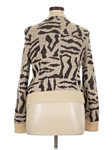 Madewell V-Neck Cardigan in Abstract Animal (view 2)