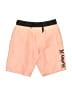 Hurley 100% Polyester Orange Board Shorts Size 7 - photo 1